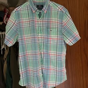 Men’s vineyard vines slim Tucker short sleeve button down